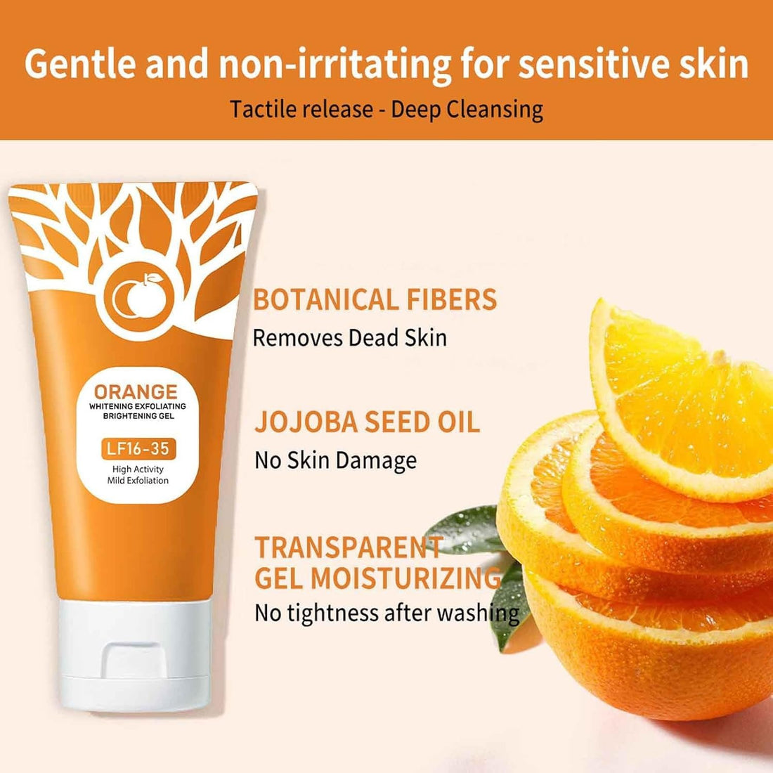 Orange Exfoliating Gel for Face & Body 50g