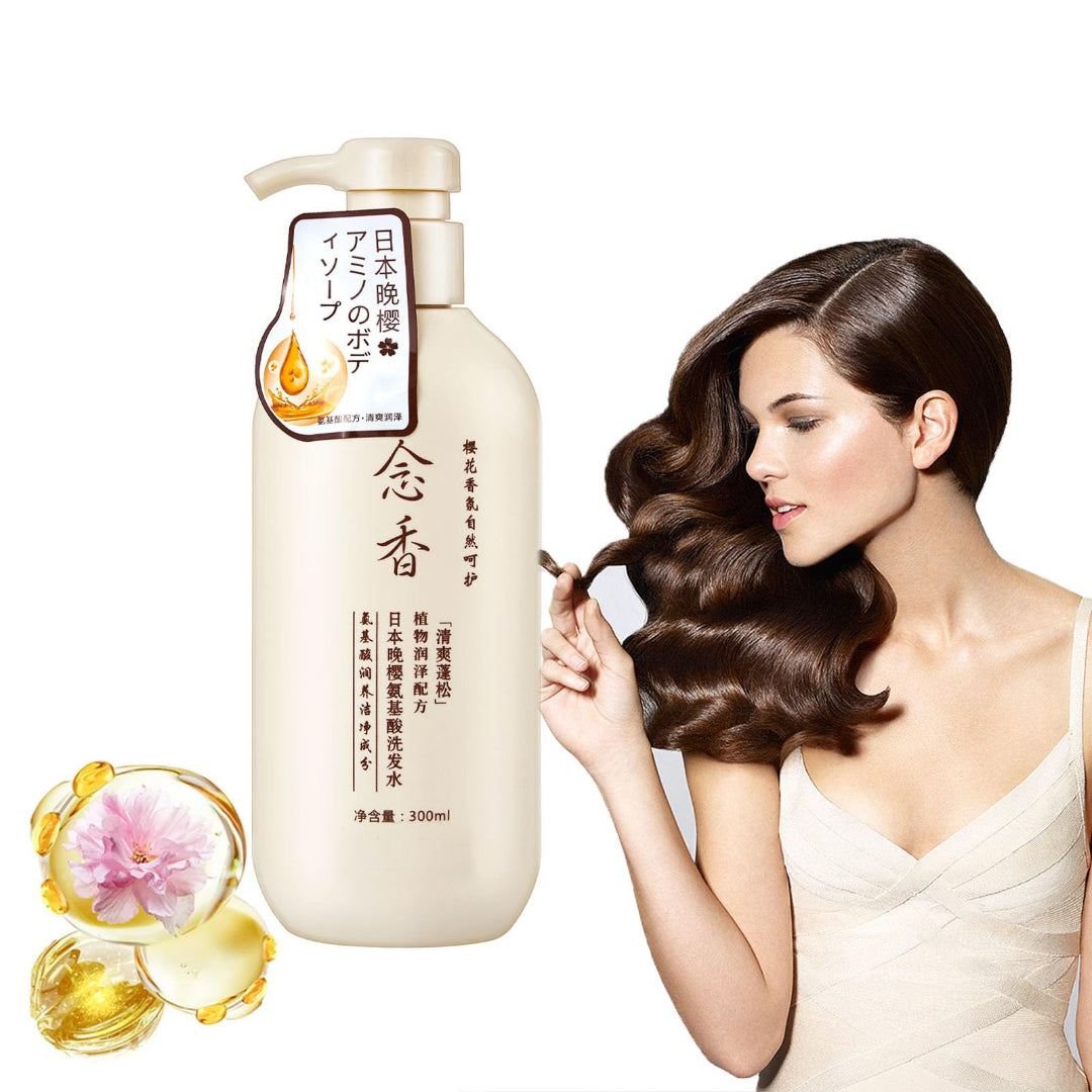 Japanese Sakura Hair Growth Shampoo for Stronger and Thicker Hair