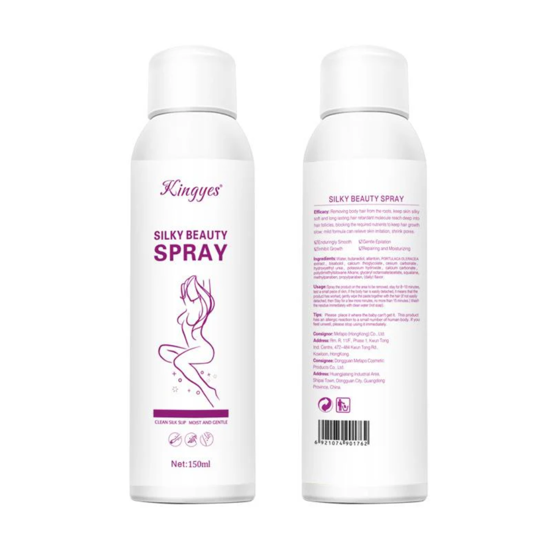 Gentle Pain-Free Hair Removal Mousse Spray for Smooth Skin