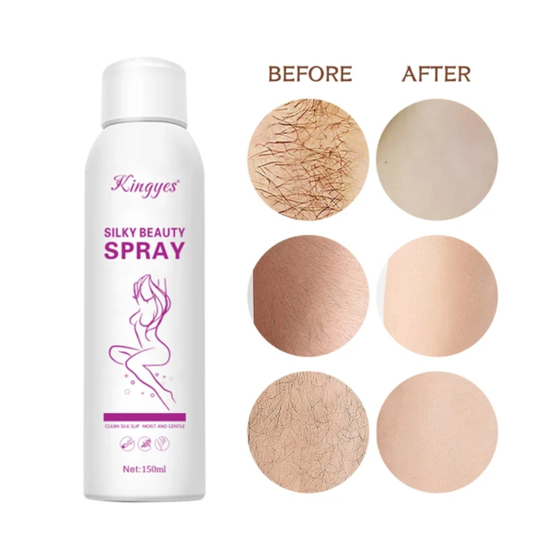 Gentle Pain-Free Hair Removal Mousse Spray for Smooth Skin