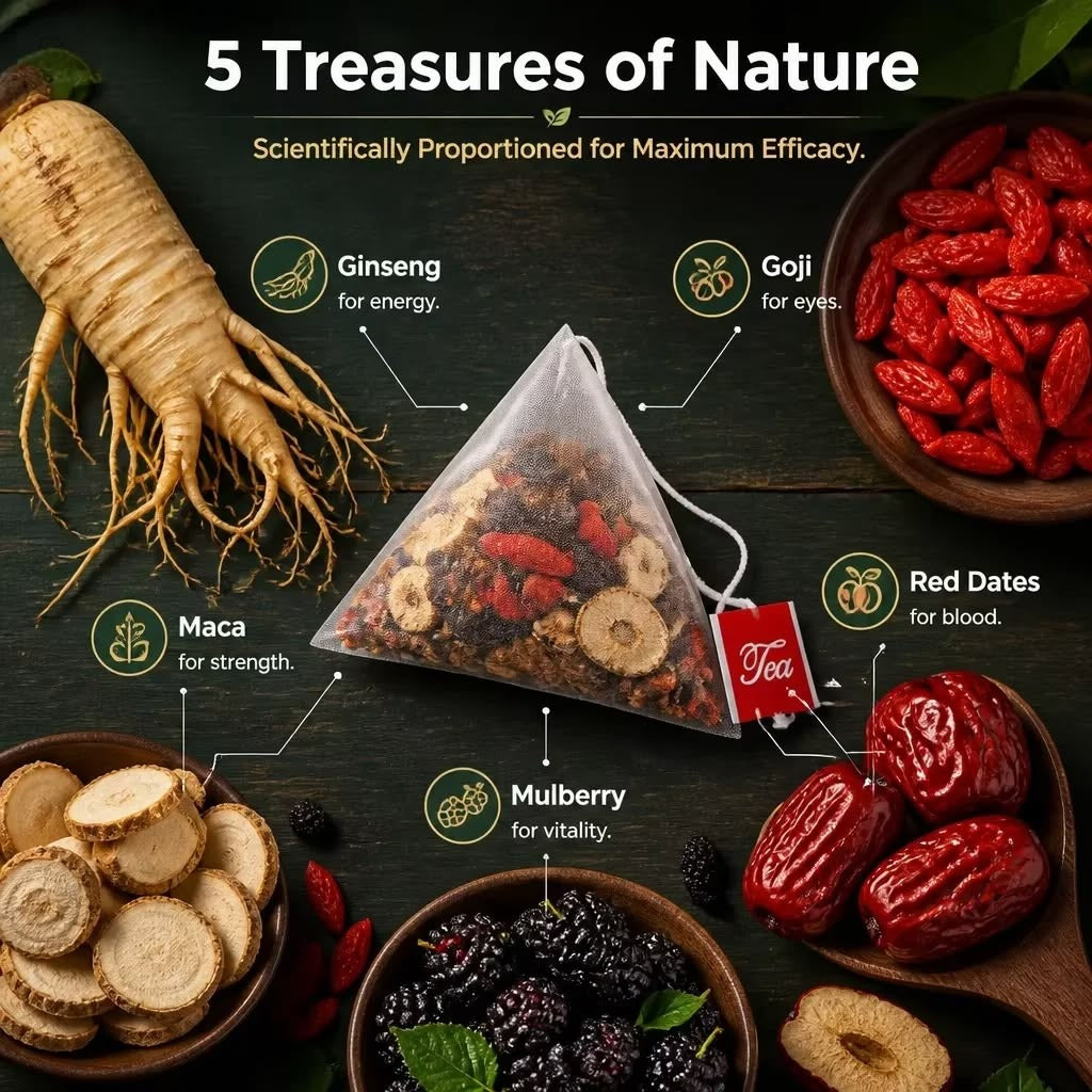 Ginseng Five Treasure Tea