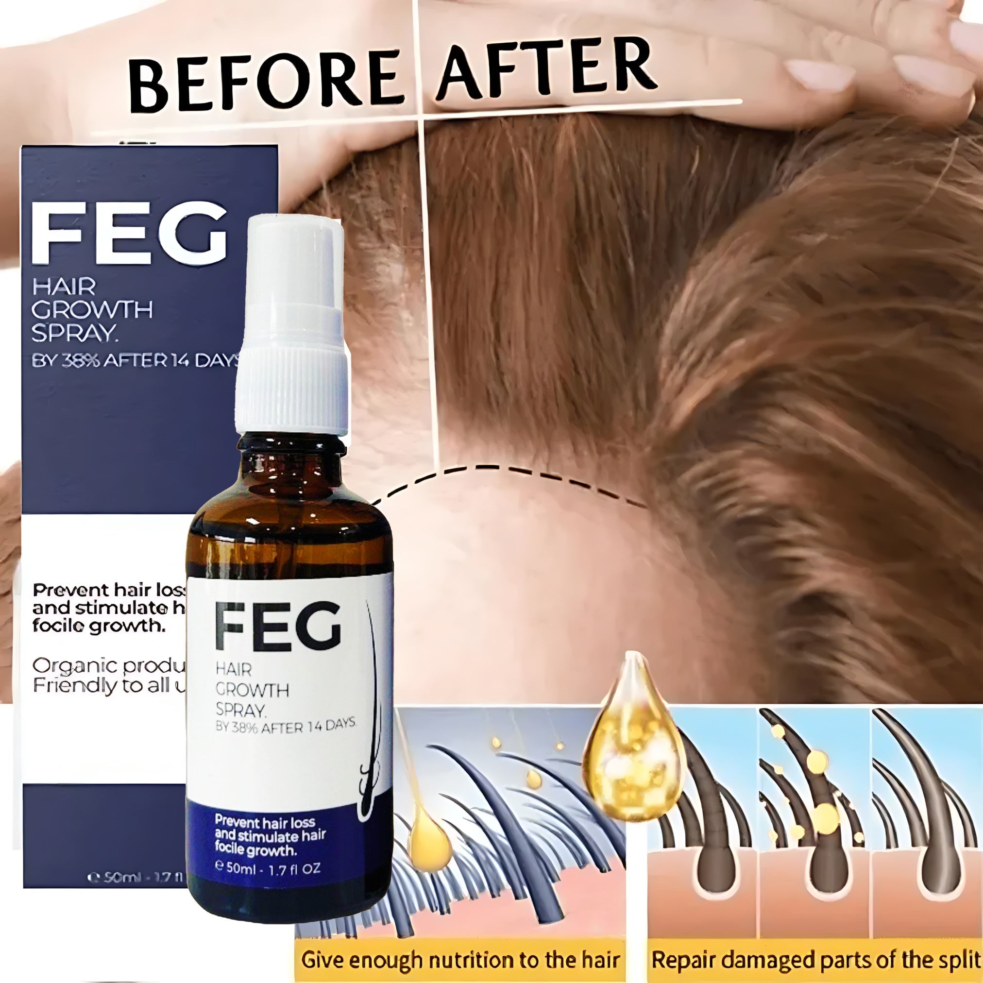 Hair Growth Spray Nourishing Scalp Treatment 50ml